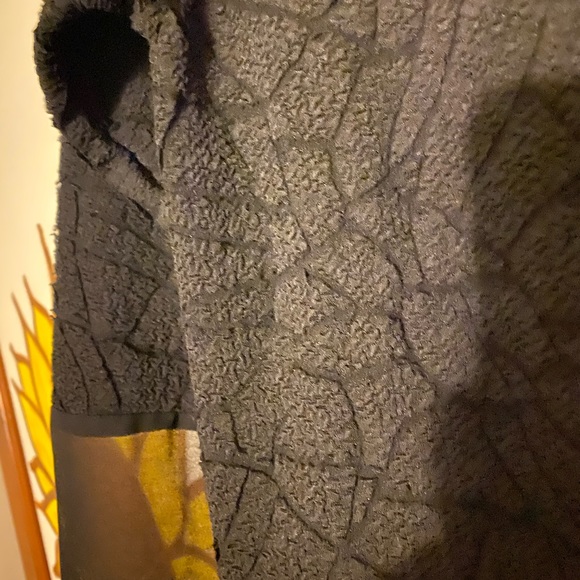 CHICOS Easywear Black top with sheer details Size 1 equals 8 to 10 - Picture 2 of 5